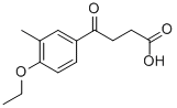 4-(4-ETHOXY-3-METHYL-PHENYL)-4-OXO-BUTYRIC ACID Structure