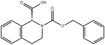 (R)-N-Cbz-3,4-Dihydro-1H-isoquinolinecarboxylic acid Structure