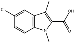 5-chloro-1,3-dimethyl-1H-indole-2-carboxylic acid Structure