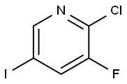 2-CHLORO-3-FLUORO-5-IODOPYRIDINE Structure