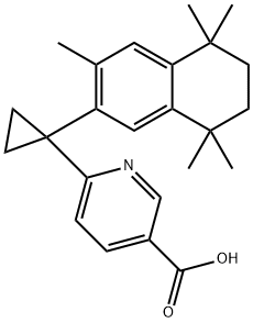 6-[1-(3,5,5,8,8-PENTAMETHYL-5,6,7,8-TETRAHYDRO-NAPHTHALEN-2-YL)-CYCLOPROPYL]-NICOTINIC ACID Structure