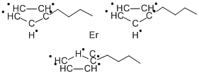 TRIS(BUTYLCYCLOPENTADIENYL)ERBIUM Structure