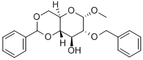 (2-O-BENZYL-4,6-O-BENZYLIDENE) METHYL-ALPHA-D-GLUCOPYRANOSIDE Structure