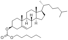 CHOLESTEROL N-HEXYL CARBONATE Structure