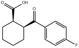 CIS-2-(4-FLUOROBENZOYL)-1-CYCLOHEXANE-CARBOXYLIC ACID, 99 Structure