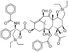 2',7-Bis-O-(Triethylsilyl) 10-Desacetyl Paclitaxel Structure