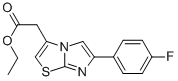 6-(4-FLUOROPHENYL)IMIDAZO[2,1-B]THIAZOLE-3-ACETIC ACID ETHYL ESTER Structure