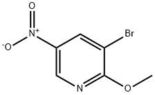 3-Bromo-2-methoxy-5-nitropyridine Structure