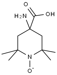 2,2,6,6-TETRAMETHYLPIPERIDINE-1-OXYL-4-AMINO-4-CARBOXYLIC ACID Structure