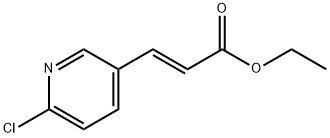 3-(6-CHLORO-PYRIDIN-3-YL)-ACRYLIC ACID ETHYL ESTER Structure