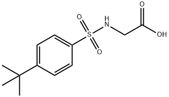 2-(([4-(TERT-BUTYL)PHENYL]SULFONYL)AMINO)ACETIC ACID Structure