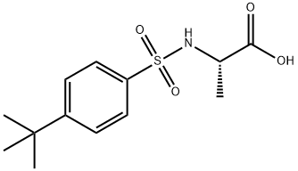 ALANINE, N-[[4-(1,1-DIMETHYLETHYL)PHENYL]SULFONYL]- Structure