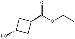 Cyclobutanecarboxylic acid, 3-hydroxy-, ethyl ester, cis- (9CI) Structure