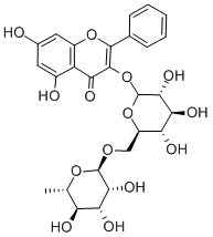 GALANGIN-3-RUTINOSIDE Structure