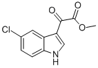 methyl 2-(5-chloro-1H-indol-3-yl)-2-oxoacetate Structure