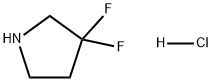 3,3-DIFLUOROPYRROLIDINE HYDROCHLORIDE Structure