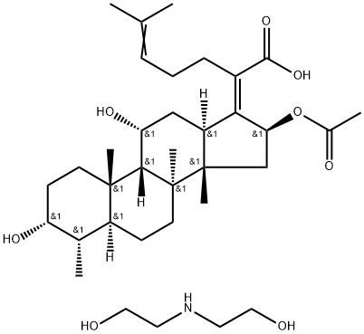 Diethanolamine Fusidate Structure