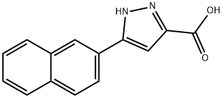 5-NAPHTHALEN-2-YL-1H-PYRAZOLE-3-CARBOXYLIC ACID Structure