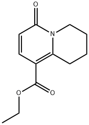 4-OXO-6,7,8,9-TETRAHYDRO-4H-QUINOLIZINE-1-CARBOXYLIC ACID ETHYL ESTER Structure