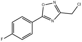 3-(CHLOROMETHYL)-5-(4-FLUOROPHENYL)-1,2,4-OXADIAZOLE Structure