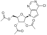 6-CHLORO-7-DEAZA-9-(2',3',5'-TRI-O-ACETYL-BETA-D-RIBOFURANOSYL)PURINE Structure