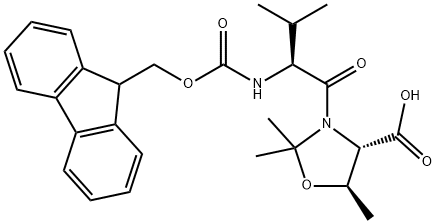 (4S,5R)-3-(FMOC-VAL)-2,2,5-TRIMETHYL-OXAZOLIDINE-4-CARBOXYLIC ACID Structure