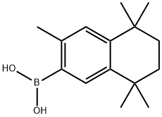 3,5,5,8,8-PENTAMETHYL-5,6,7,8-TETRAHYDRONAPHTHALEN-2-YLBORONIC ACID Structure