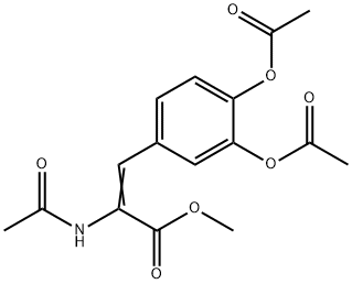 METHYL 2-ACETAMIDO-3-(3,4-DIACETOXYPHENYL)-2-PROPENOATE Structure