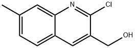 (2-CHLORO-7-METHYLQUINOLIN-3-YL)METHANOL Structure