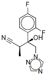 (αS,βR)-β-(2,4-Difluorophenyl)-β-hydroxy-α-Methyl-1H-1,2,4-triazole-1-butanenitrile Structure