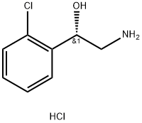 Benzenemethanol, a-(aminomethyl)-2-chloro-, hydrochloride, (S)- Structure