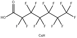 CESIUM PERFLUOROHEPTANOATE Structure