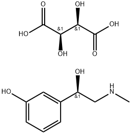 (-)-Phenylephrine hydrogentartrate Structure