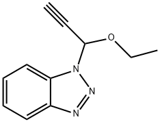 1-(1-ETHOXY-2-PROPYNYL)-1H-BENZOTRIAZOLE Structure