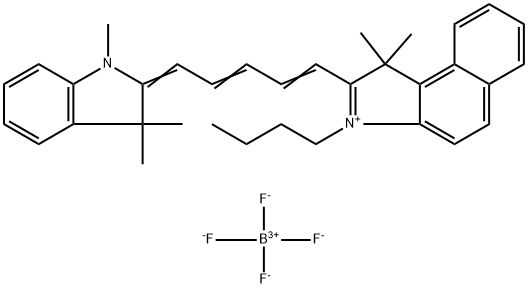 4,5 BENZO-1-BUTYL-1',3,3,3',3'-PENTA-METHYLINDADICARBOCYANINE TETRAFLUOROBORATE Structure