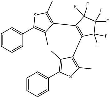 1,2-BIS(2,4-DIMETHYL-5-PHENYL-3-THIENYL)-3,3,4,4,5,5-HEXAFLUORO-1-CYCLOPENTENE Structure