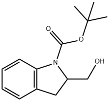 TERT-BUTYL 2-(HYDROXYMETHYL)-1-INDOLINECARBOXYLATE Structure