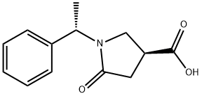 (1'S, 3S)-1-(1'-PHENYLETHYL)-5-OXO-3-PYRROLIDINE CARBOXYLIC ACID Structure