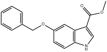 5-BENZYLOXY-1H-INDOLE-3-CARBOXYLIC ACID METHYL ESTER Structure