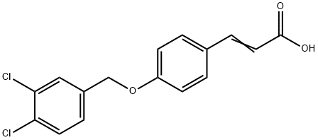 4-(3,4-DICHLOROBENZYLOXY)CINNAMIC ACID Structure