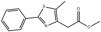 METHYL 2-(5-METHYL-2-PHENYL-1,3-THIAZOL-4-YL)ACETATE Structure