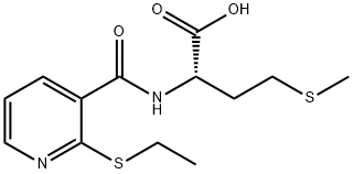 2-(([2-(ETHYLTHIO)-3-PYRIDYL]CARBONYL)AMINO)-4-(METHYLTHIO)BUTANOIC ACID Structure