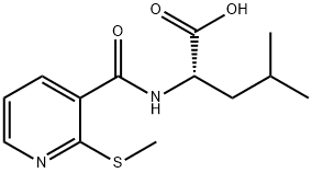 N-[2-(METHYLTHIO)NICOTINOYL]-L-LEUCINE Structure