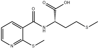 4-(METHYLTHIO)-2-(([2-(METHYLTHIO)-3-PYRIDYL]CARBONYL)AMINO)BUTANOIC ACID Structure