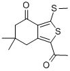 1-ACETYL-6,6-DIMETHYL-3-(METHYLTHIO)-4,5,6,7-TETRAHYDROBENZO[C]THIOPHEN-4-ONE Structure