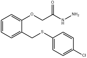 2-(2-[[(4-CHLOROPHENYL)THIO]METHYL]PHENOXY)ETHANOHYDRAZIDE Structure