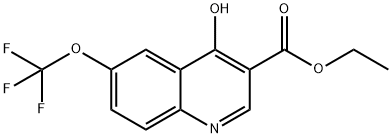 ETHYL 4-HYDROXY-6-(TRIFLUOROMETHOXY)QUINOLINE-3-CARBOXYLATE Structure