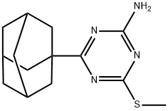 4-(1-ADAMANTYL)-6-(METHYLTHIO)-1,3,5-TRAZIN-2-AMINE Structure