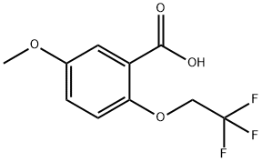 5-METHOXY-2-(2,2,2-TRIFLUOROETHOXY)BENZOIC ACID Structure