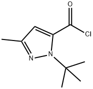 1-(TERT-BUTYL)-3-METHYL-1H-PYRAZOLE-5-CARBONYL CHLORIDE Structure